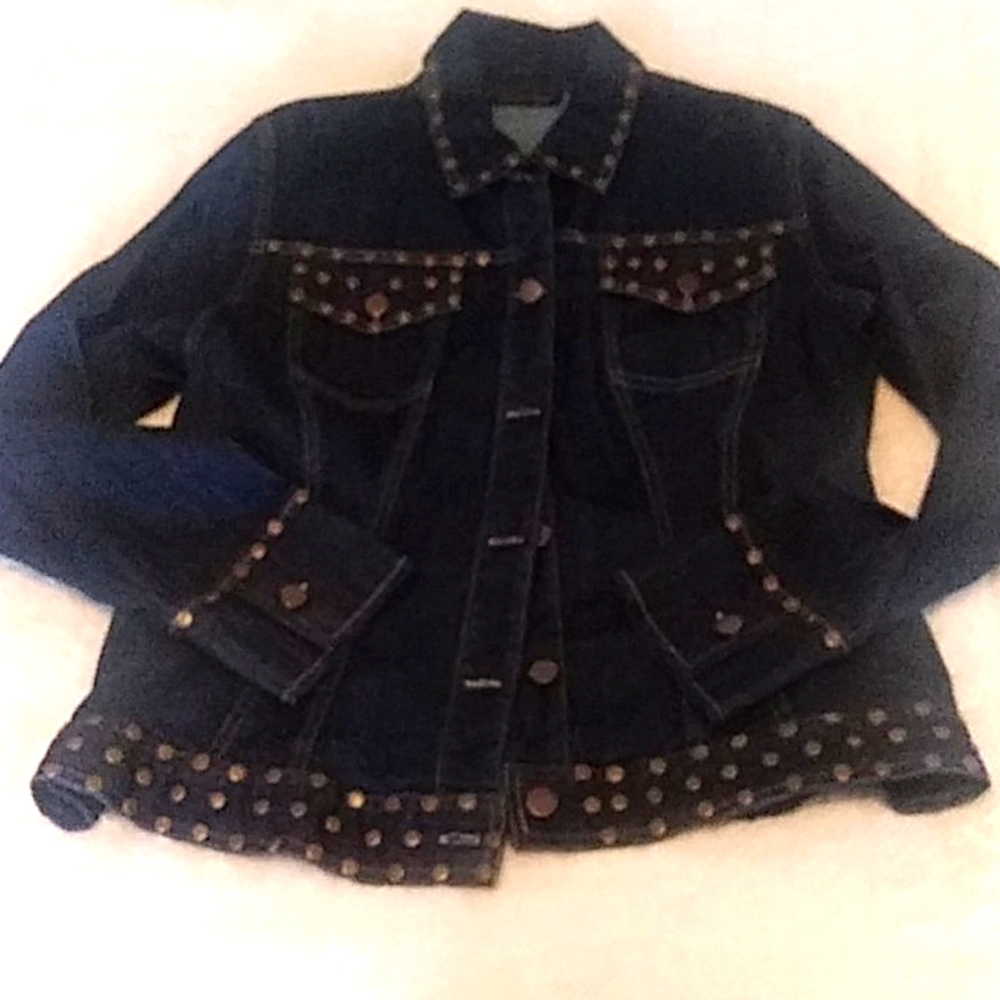 Cute Dark Blue Jean Jacket L